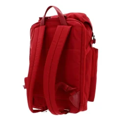 Roter Unisex Rucksack aus recyceltem Nylon für Computer