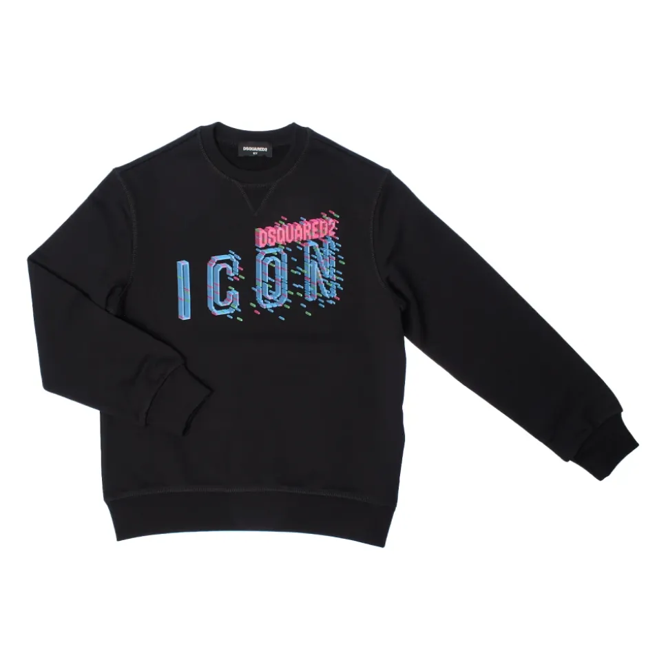 Rundhals-Sweatshirt mit Icon-Print