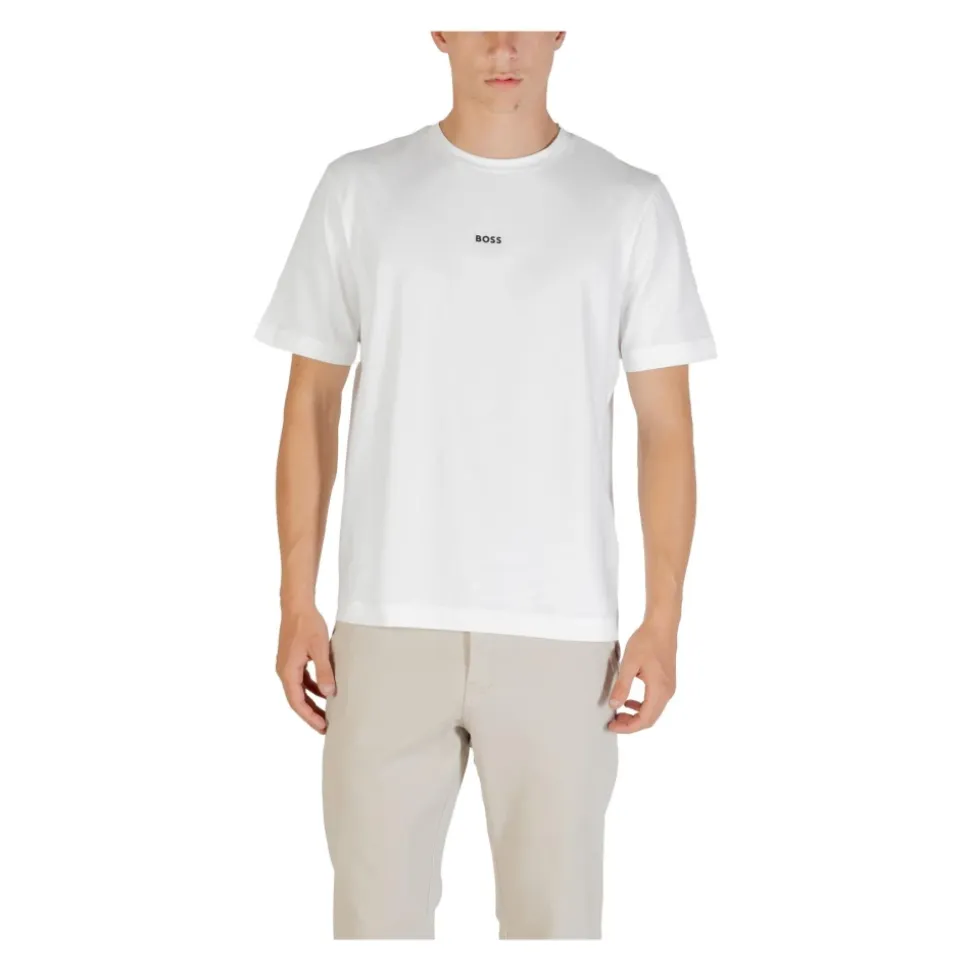 Rundhals-T-Shirt mit kurzen Ärmeln