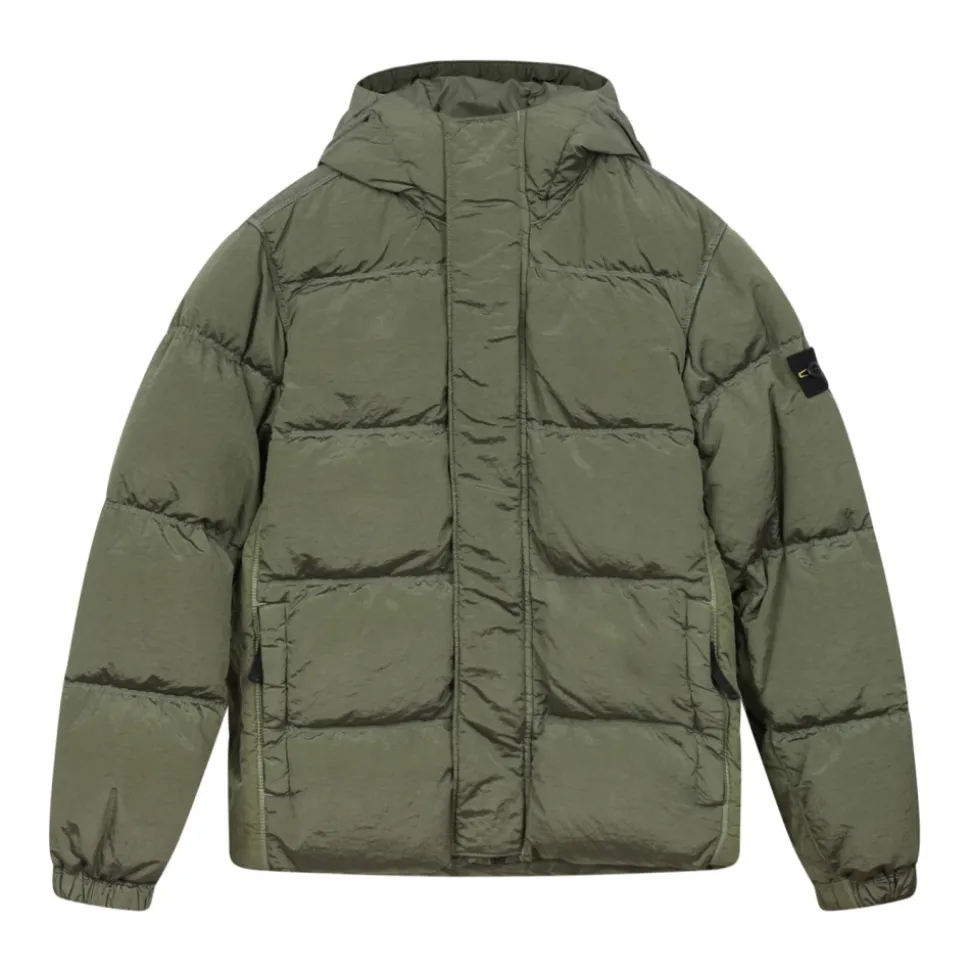 Sage Steppjacke mit Kapuze
