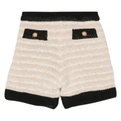 Sand Kinder High Waist Strickshorts