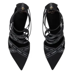 Sandalen Couture aus Wildleder mit Band-Muster