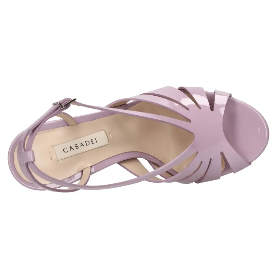 Sandalen Flieder