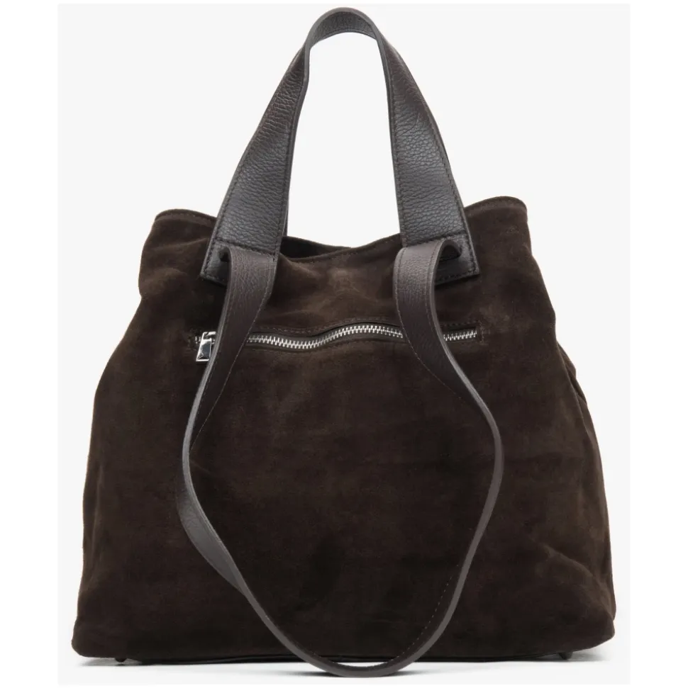 Sattelbraune Shopper-Tasche