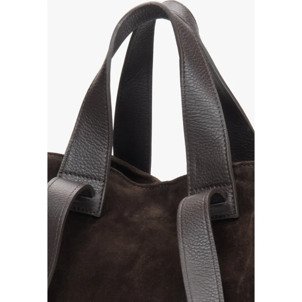 Sattelbraune Shopper-Tasche
