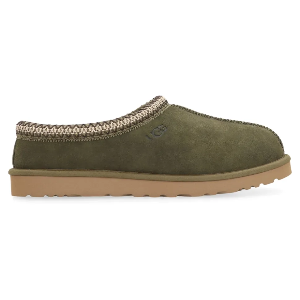 Schaffell und Wildleder Sabot Hausschuhe
