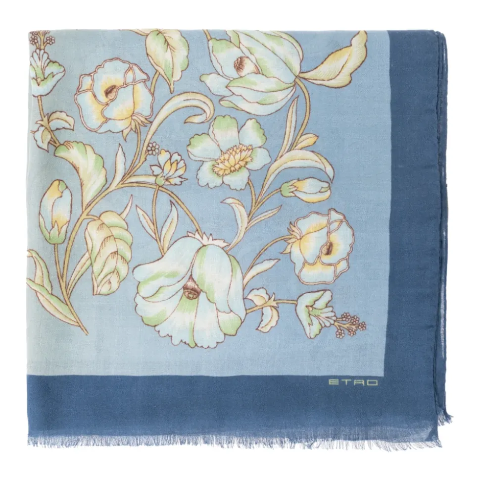 Schal mit floralem Motiv