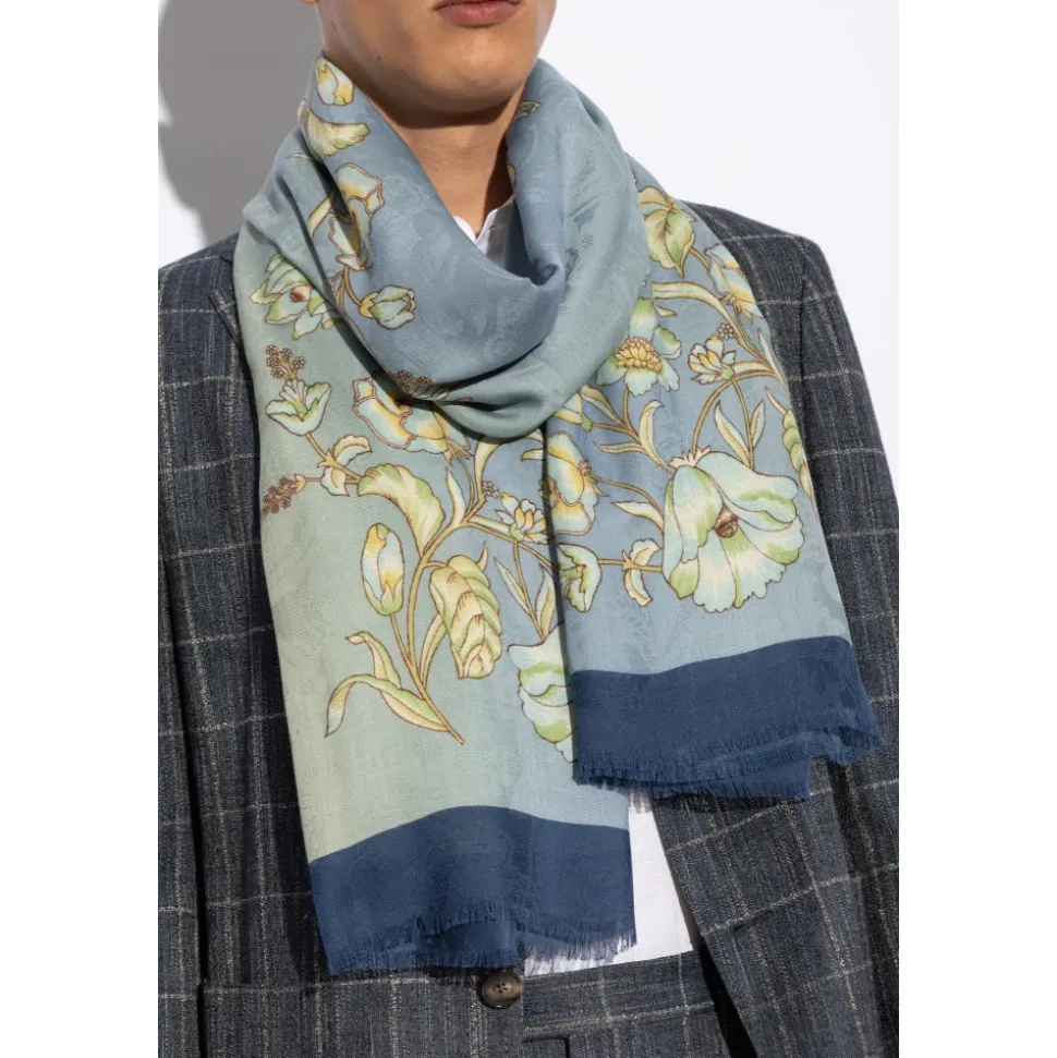 Schal mit floralem Motiv