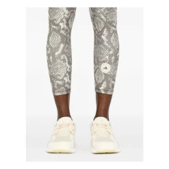 Schlangenhautmuster Hohe Taille Hose