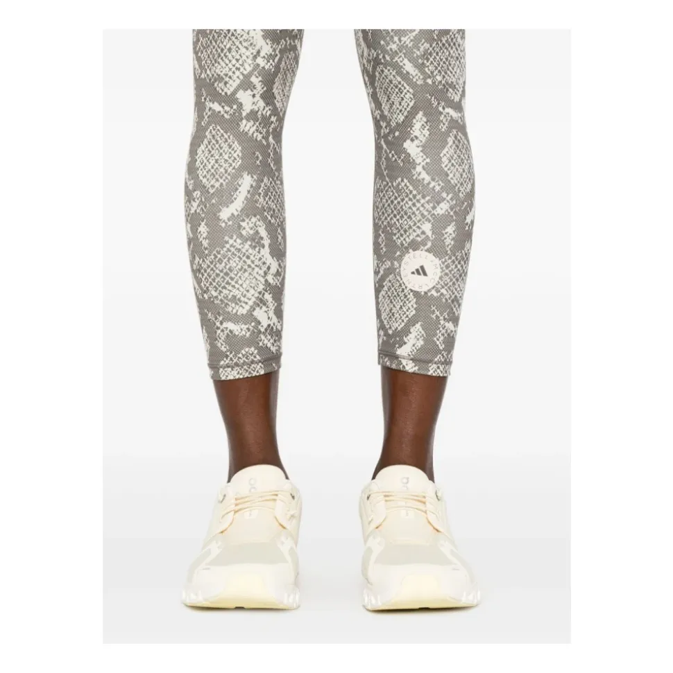 Schlangenhautmuster Hohe Taille Hose