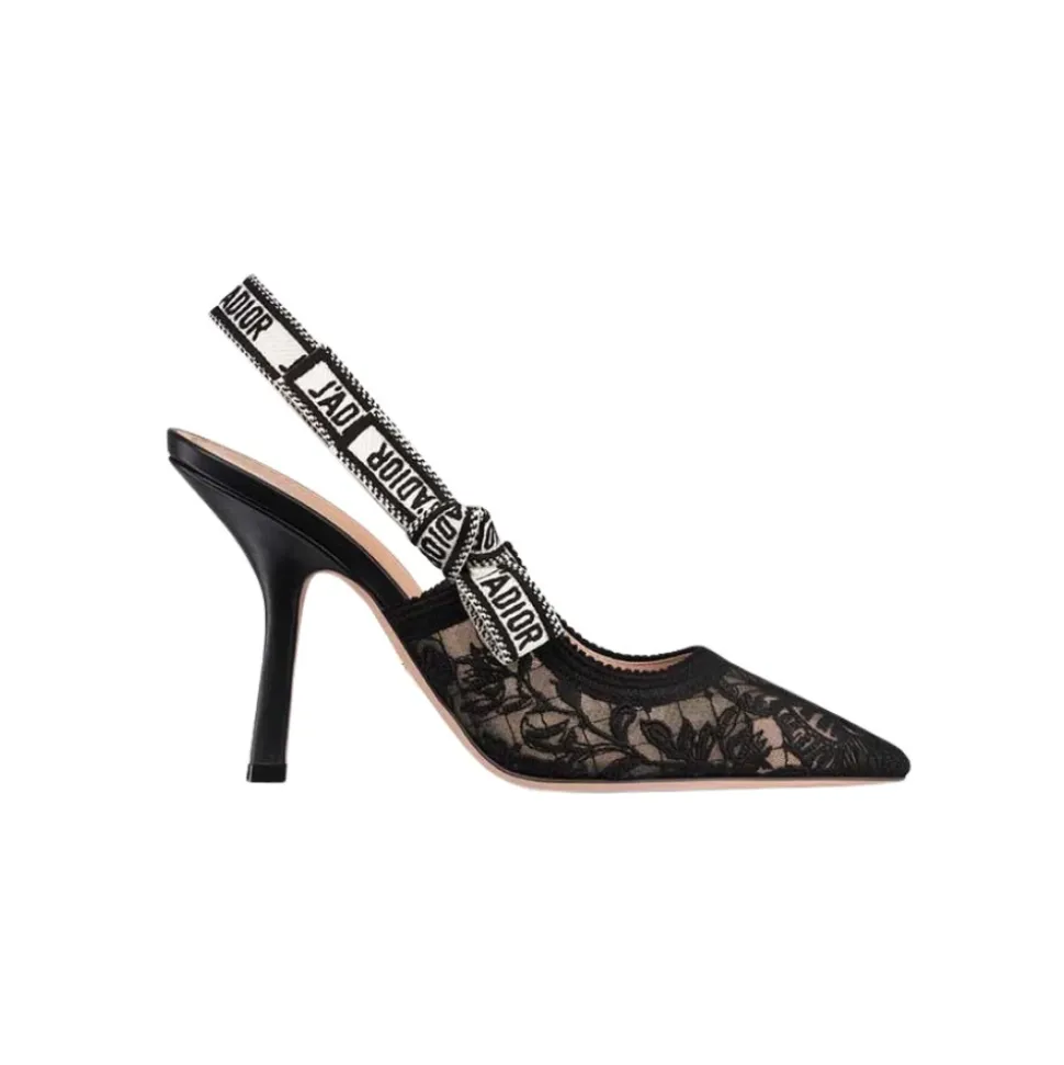 Schmetterling Mesh Slingback Pumpe