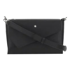Schultertasche aus strukturiertem Leder mit Logo