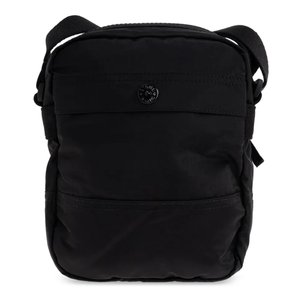 Schultertasche mit Logo-Patch