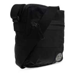 Schultertasche mit Logo-Patch