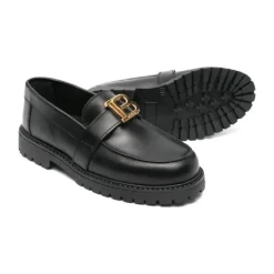 Schwarz Gold Loafer Schuhe Stilvoll