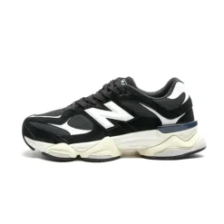 Schwarz Weiß Sportliche Sneakers 9060 Modell
