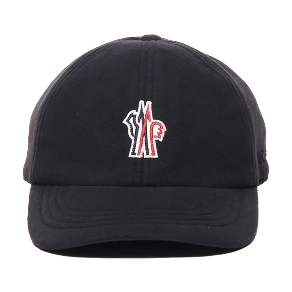 Schwarze Baseballkappe mit Frontlogo