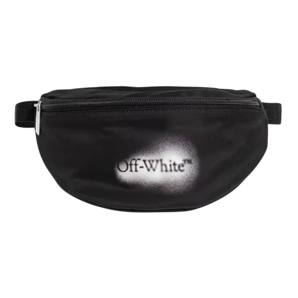 Schwarze Bauchtasche Sprühfarbe