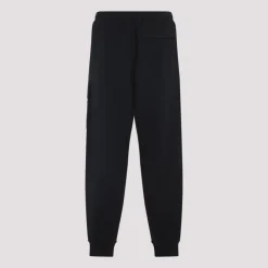 Schwarze Baumwollhose Moderner Stil