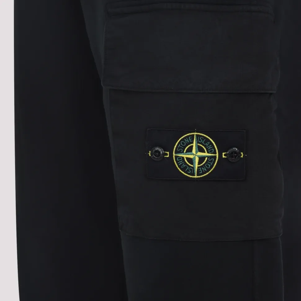 Schwarze Baumwollhose Moderner Stil