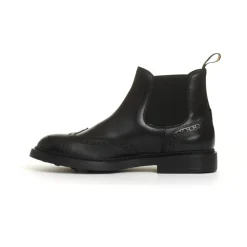 Schwarze Beatles Schuhe aus Leder
