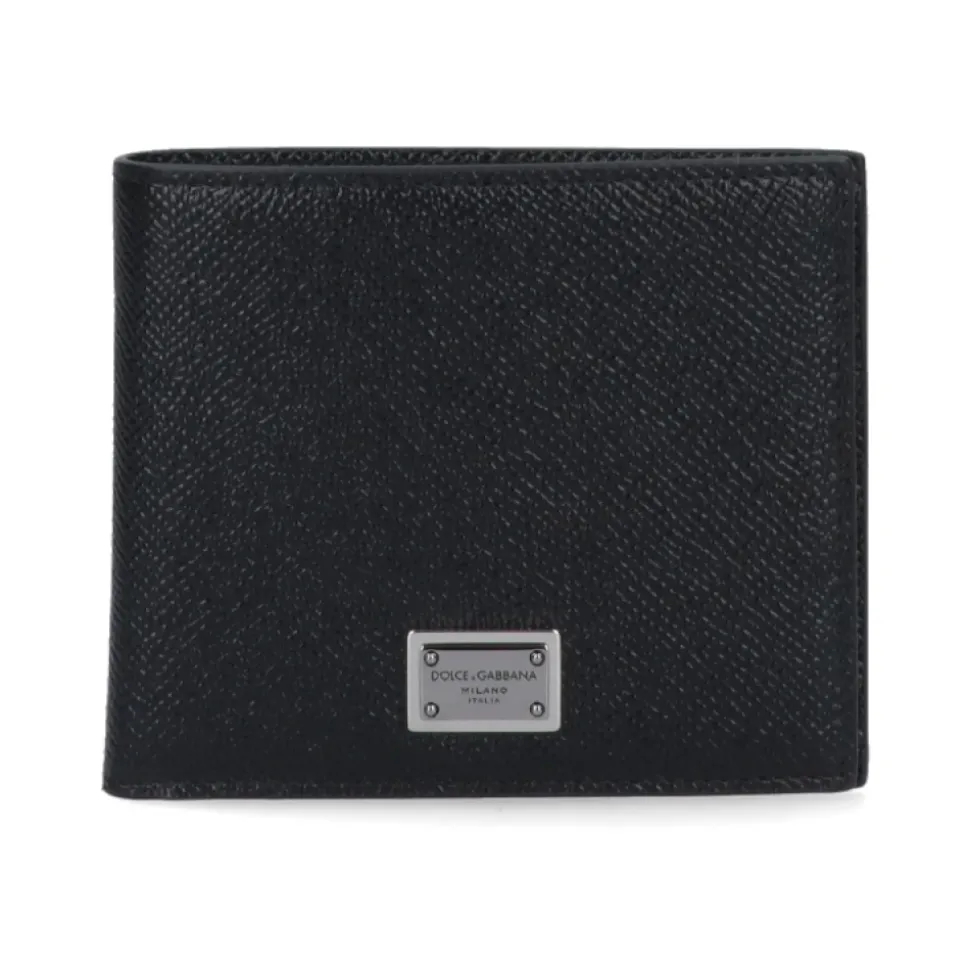 Schwarze Bi-Fold Geldbörsen
