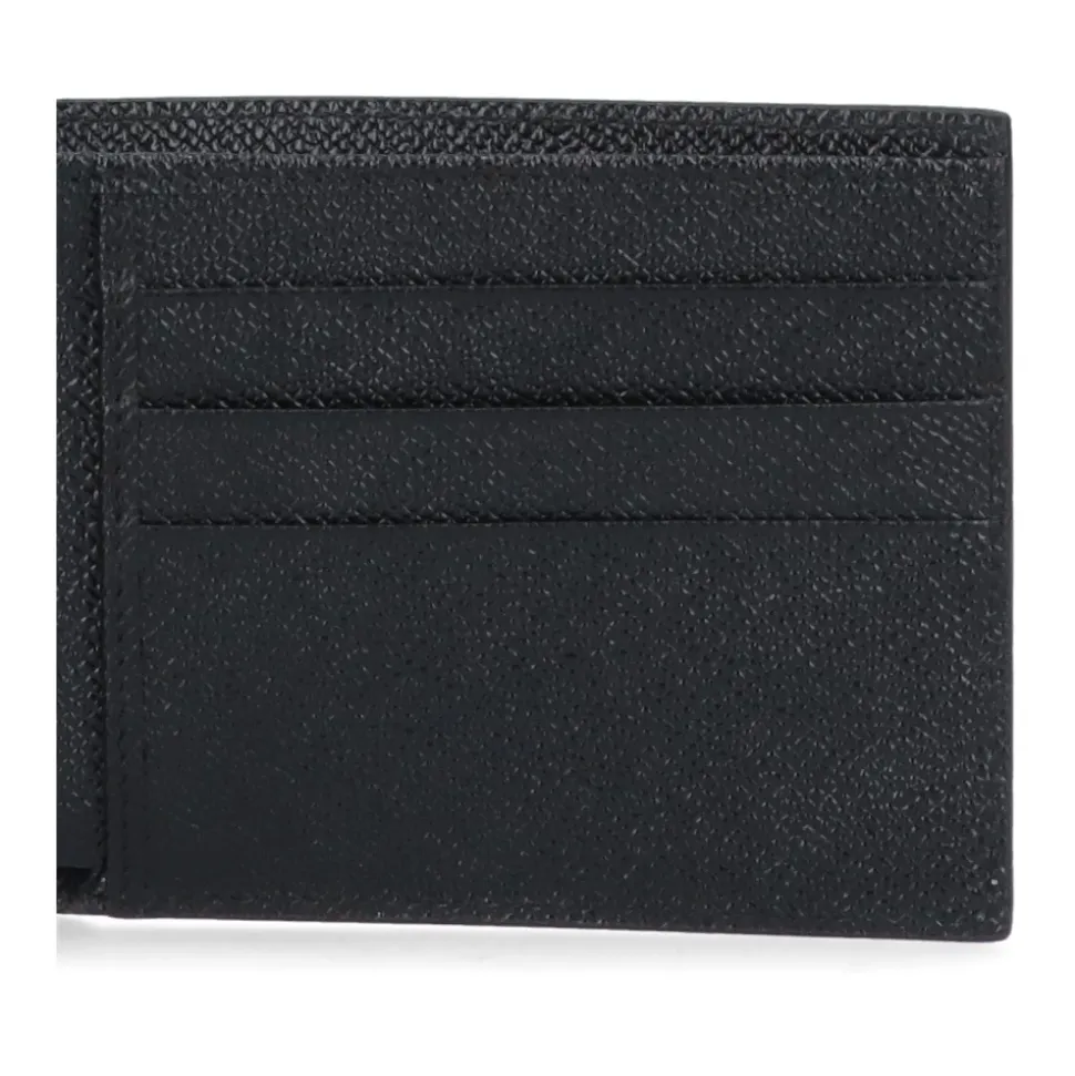 Schwarze Bi-Fold Geldbörsen