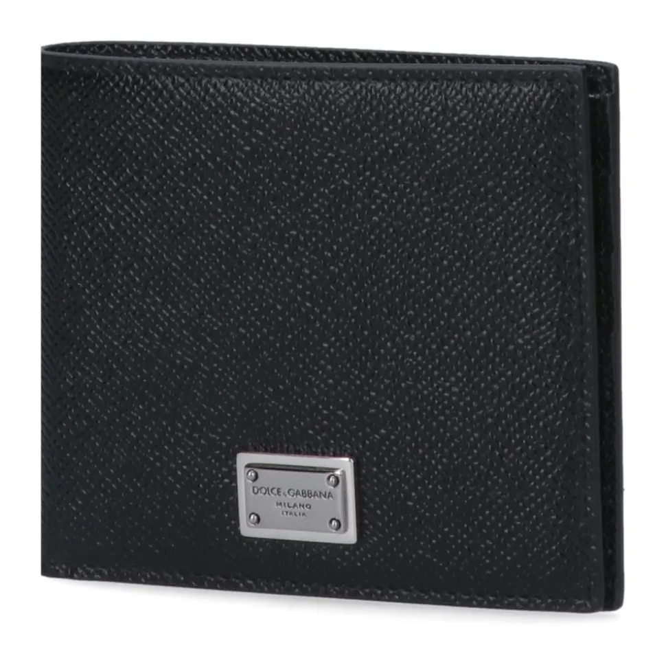 Schwarze Bi-Fold Geldbörsen