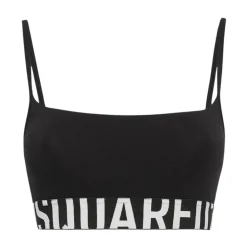 Schwarze Bralette Sportliches Feminines Design