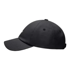 Schwarze Canvas Baseballkappe