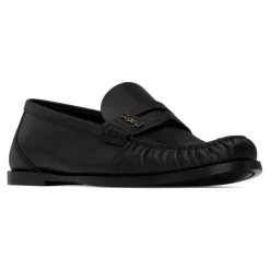 Schwarze Cassandre Loafers Handgenäht Leder