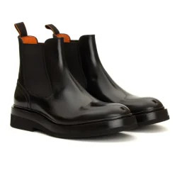Schwarze Chelsea Boots aus Leder