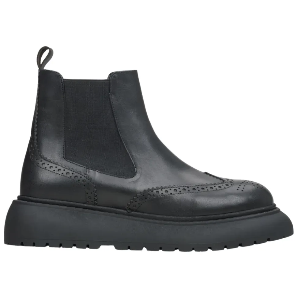 Schwarze Chelsea Boots aus Leder