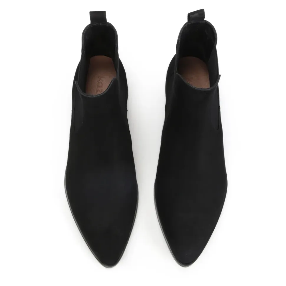 Schwarze Chelsea-Stiefel für Damen