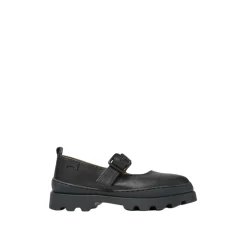 Schwarze Chunky Sole Mary Jane Schuhe
