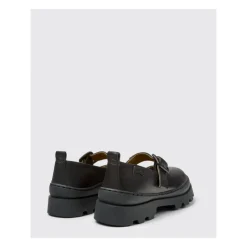Schwarze Chunky Sole Mary Jane Schuhe