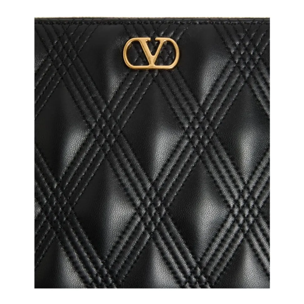 Schwarze Clutch Tasche für Frauen