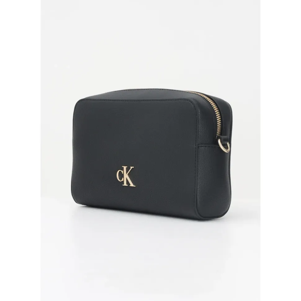 Schwarze Crossbody-Kameratasche Elegante Silhouette