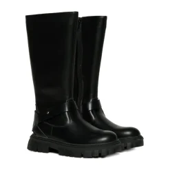 Schwarze D-Hammer Stiefel mit Seitenreißverschluss