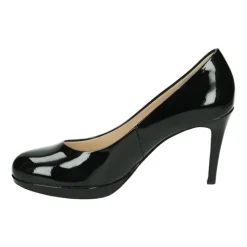 Schwarze Effen Pumps mit Gummisohle
