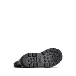 Schwarze elastische Seiteneinsatzstiefel