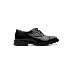 Schwarze flache Schuhe für Herren