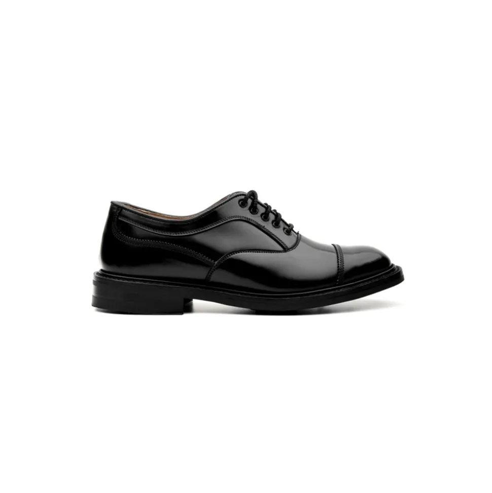 Schwarze flache Schuhe für Herren