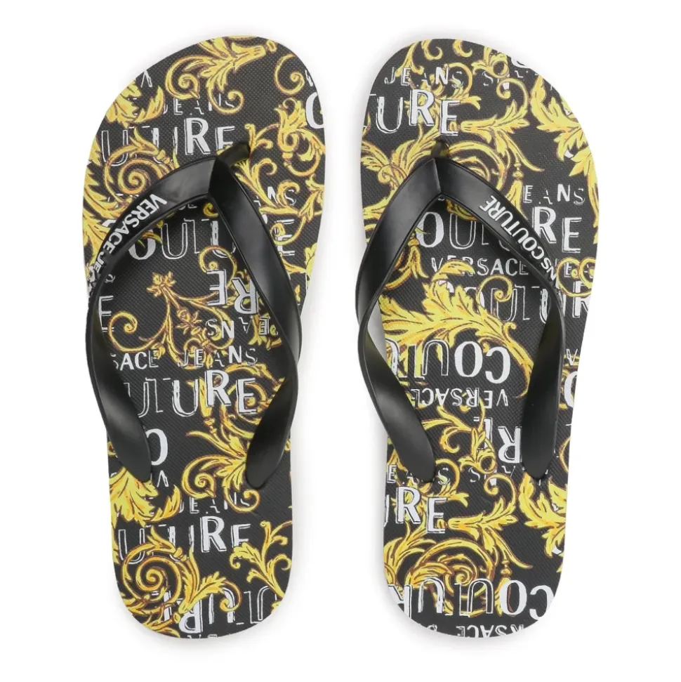 Schwarze Flip-Flops Stilvolles Modell