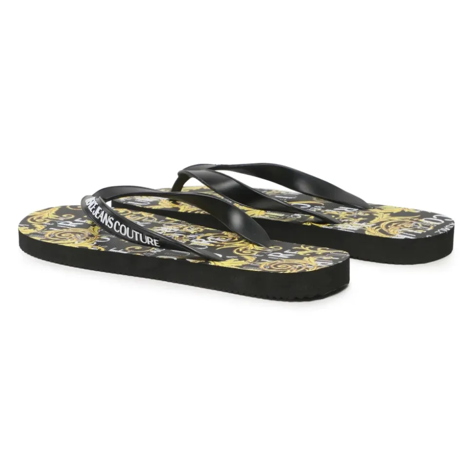 Schwarze Flip-Flops Stilvolles Modell