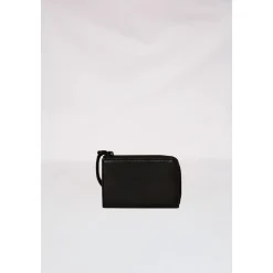 Schwarze Fly Knit Mund Brieftasche