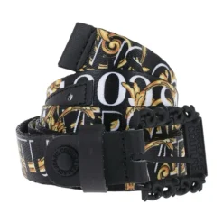 Schwarze Gürtel Stilvolles Modeaccessoire