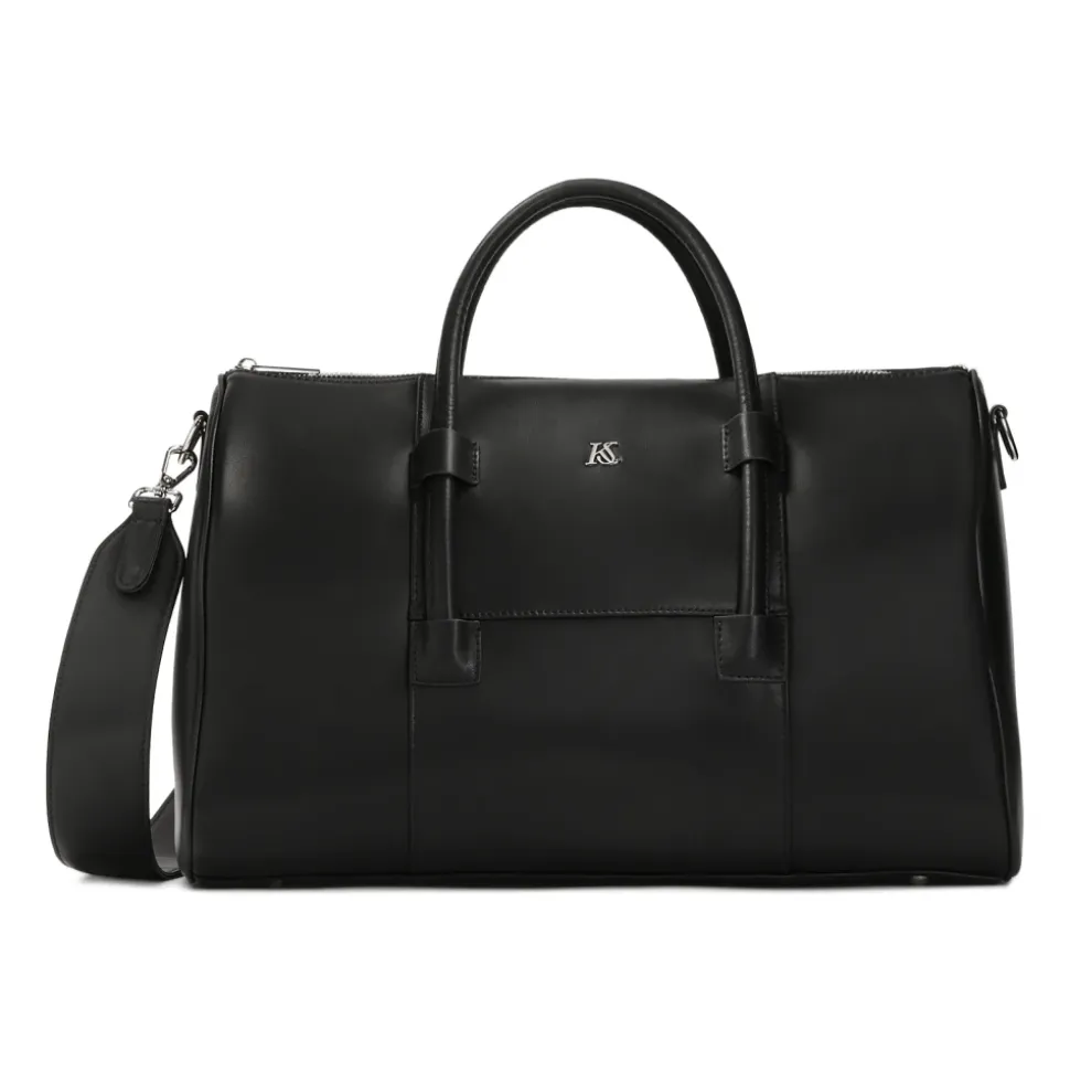 Schwarze Hand- und Schulterreisetasche