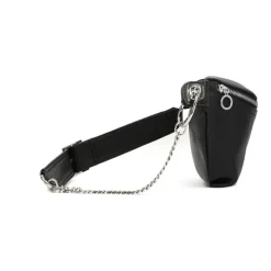 Schwarze Hüfttasche für Damen