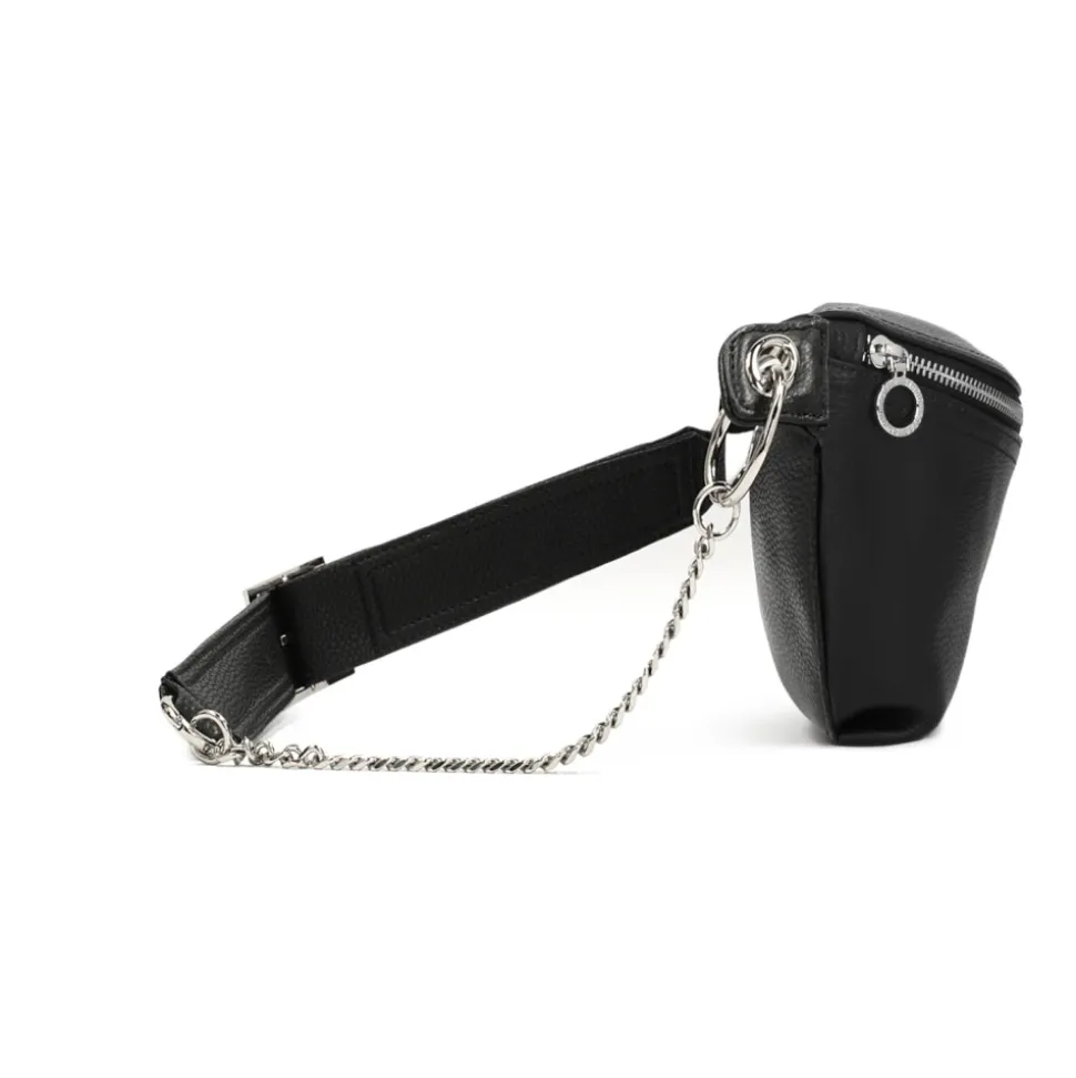 Schwarze Hüfttasche für Damen